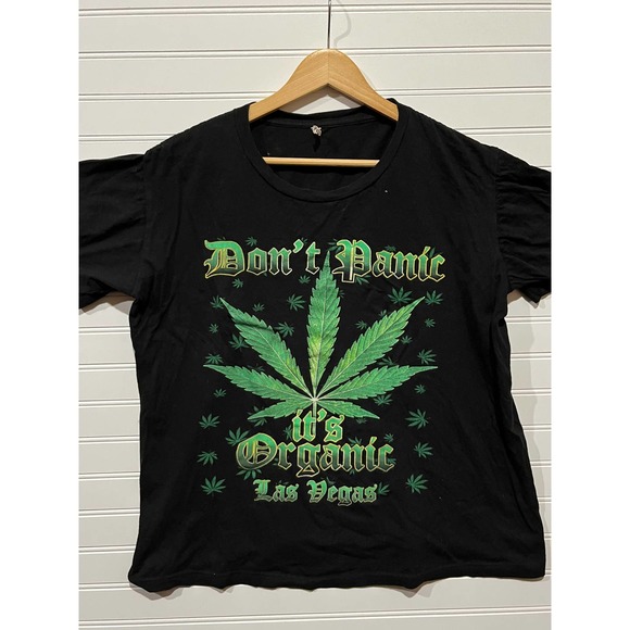 Don’t Panic weed graphic tee - Picture 1 of 3